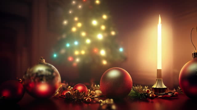 Christmas Backgrounds - Loopable Moving Image - 4K Resolution