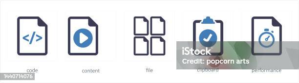 Content As Code Code Content File Stock Illustration - Download Image Now - Clipboard ...