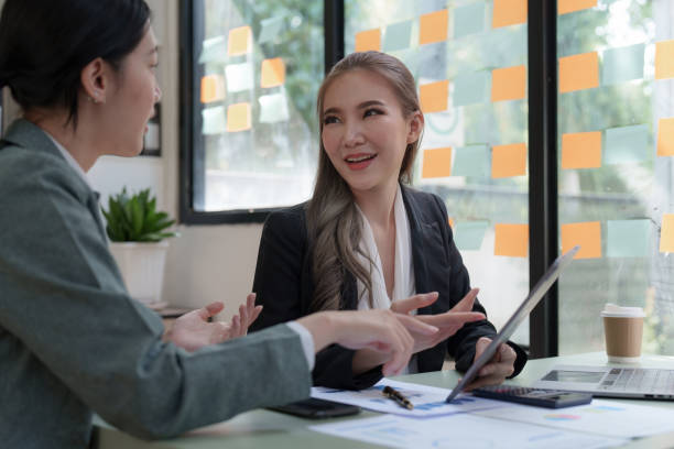 istock Group of business consultant working management big data and analyze financial document of company 1440717227