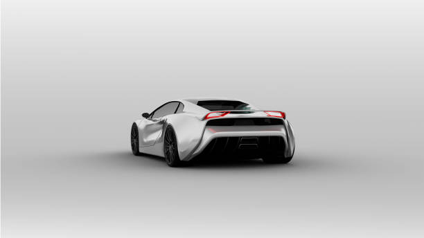 istock gray sportscar rear view isolated on white 1440720201