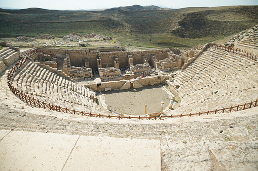 Theatre in Laodicea on the Lycus Ancient City in Denizli City, Turkiye