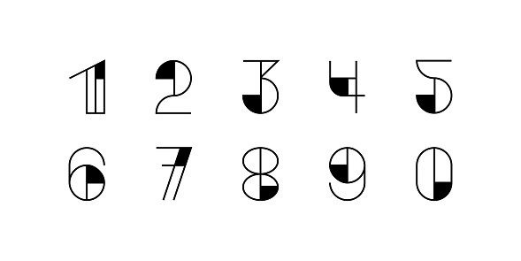 Vector set of number