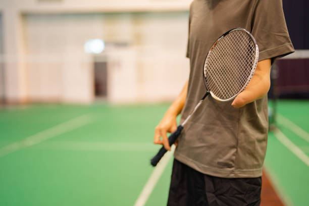 istock Warm-up preparation before a badminton match. 1440727301