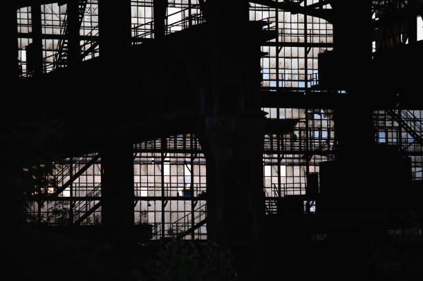 Abandoned old iron factory