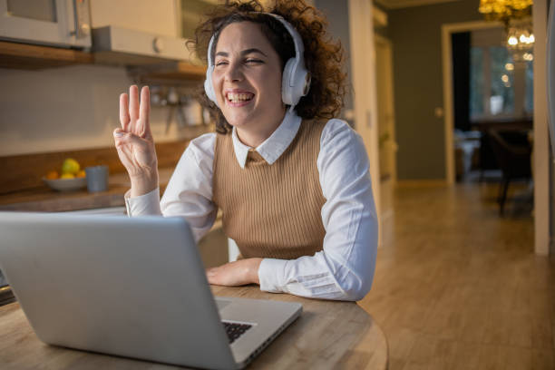 istock Young woman working from home 1440732251