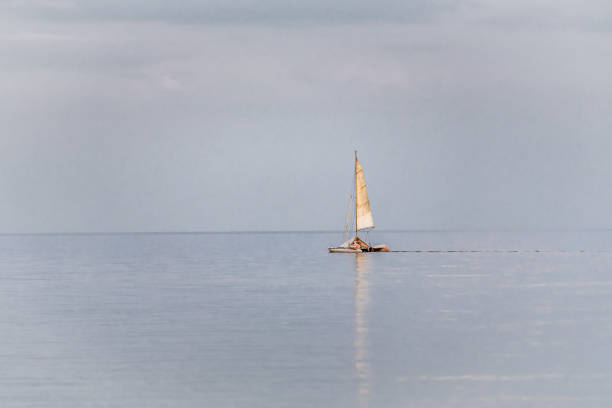 istock A sailboat in the open sea 1440736172