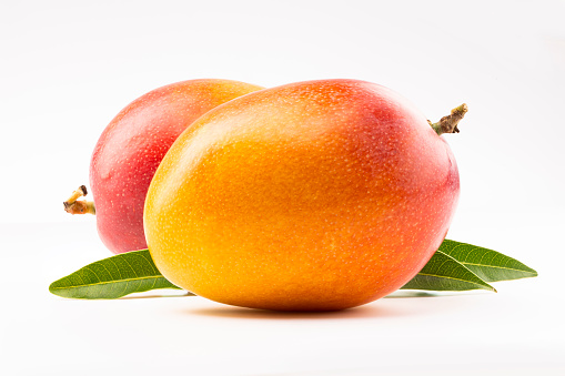 Mango, photo of fresh vegetables and fruits with clear background.