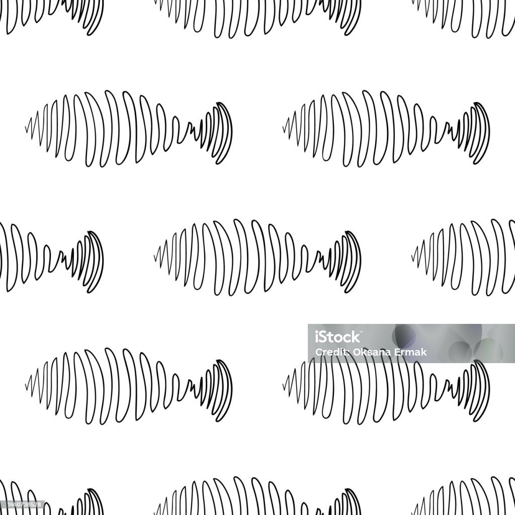 Fish Pattern Rawing Hand Drawn Fishes Pattern Stock Illustration - Download Image Now - Art ...