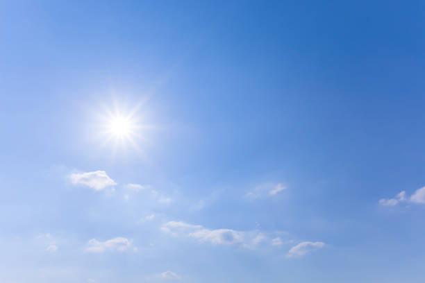 istock sparkle sun on blue cloudy sky, natural sunny day sky background 1440740763
