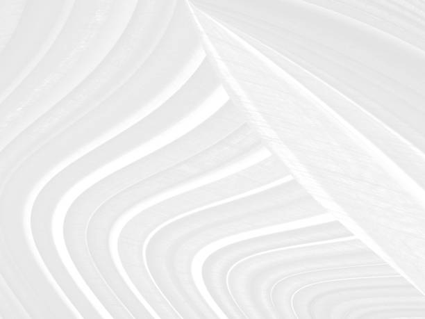 istock Clean woven soft fabric white abstract smooth curve shape decorative fashion textile background 1440741053