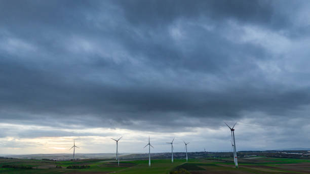 istock Wind park and cloudscapes at dusk 1440741864