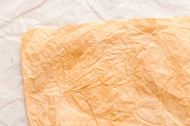 Abstract texture of striped paper of two brown tones for empty and pure backgrounds.