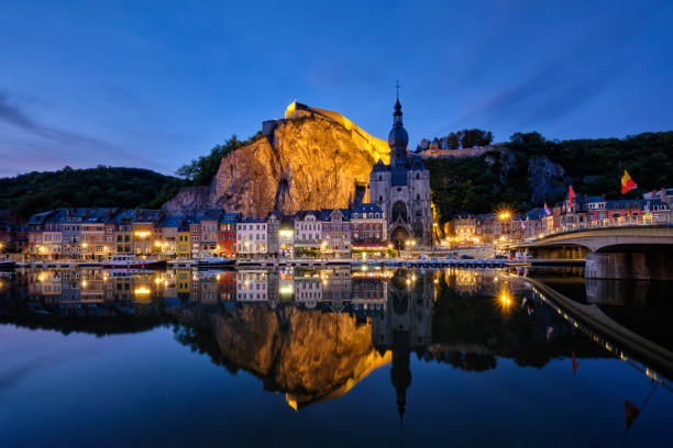 istock Night view of Dinant town, Belgium 1440748906