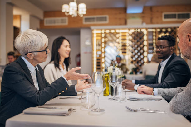 istock Business lunch in luxury restaurant 1440752860