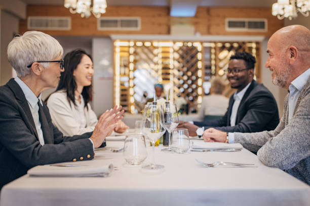 istock Business lunch in luxury restaurant 1440752939