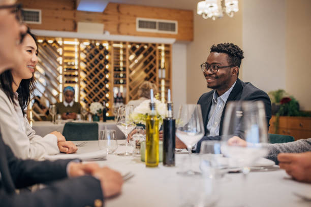 istock Business people in restaurant 1440753591