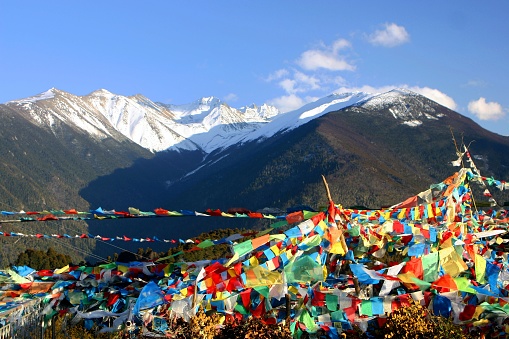 Baima (or Baimang) Snow Mountain, located in the northwest of Yunnan Province, near Tibet. the main peak is 5640 m asl. It is a national nature reserve in China.