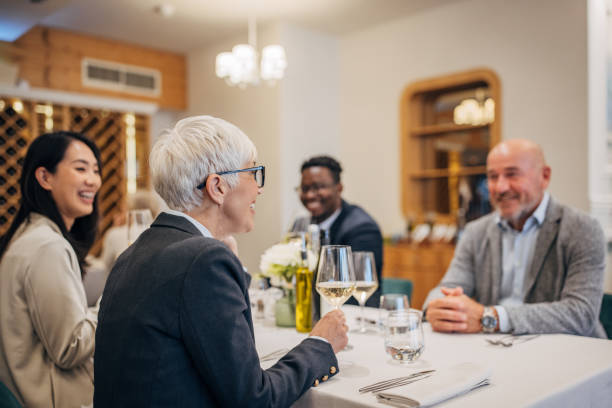 istock Business lunch in luxury restaurant 1440757259