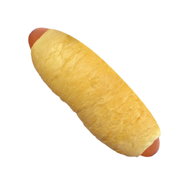 французский хот-дог изолированы на белом - blanket pig hot dog sausage стоковые фото и изображения