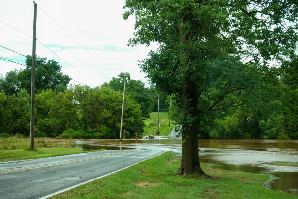 istock Rising flood waters from a hurricane 1440759522