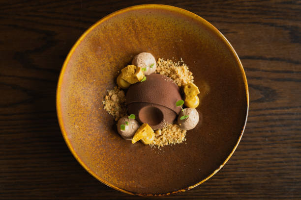 istock Top view of delicious and appetizing chocolate dessert 1440762416