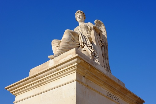 Allegory statue of Victorious France, near the Arc de Triomphe du Carrousel, Paris