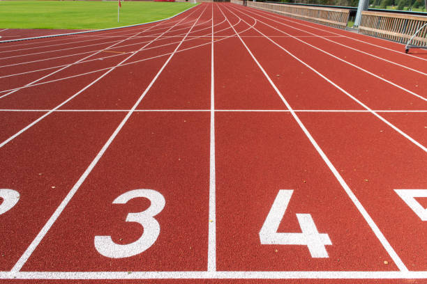istock Jogging track in the stadium 1440763314
