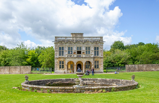 Cheltenham, United Kingdom – May 25, 2014: A shot of the Lodge Park in the Sherborne Estate near Cheltenham, UK