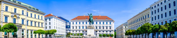 famous wittelsbacherplatz square in munich - bavaria