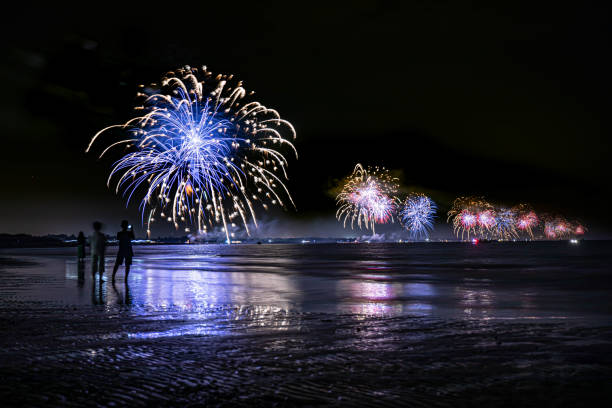 istock Shot simultaneously from the seashore and people watching from the beach 1440764123