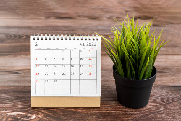 istock February 2023 desk calendar with potted plant 1440767189