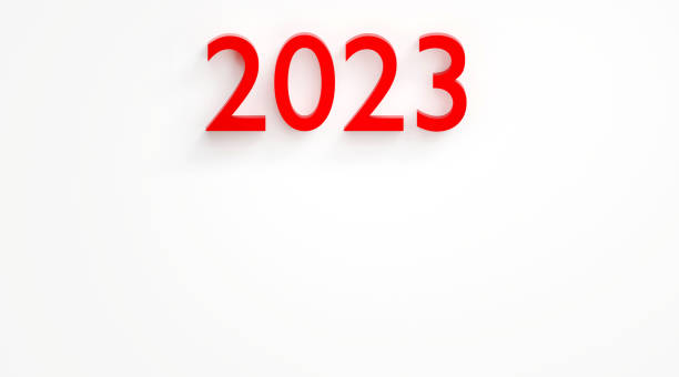 istock 2023, new year 2023 text on the white background with copy space 1440771073