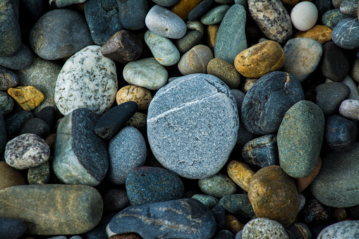 Colored pebbles