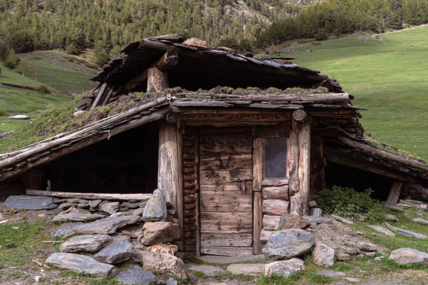 istock Small hut in an old small town in Andorra 1440776225