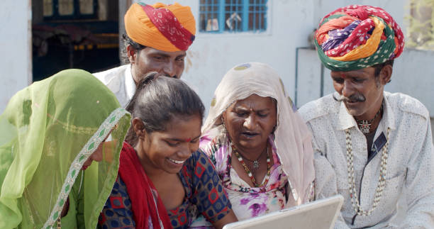 istock Indian family from Rajasthan state has gathered for having a video call 1440778901