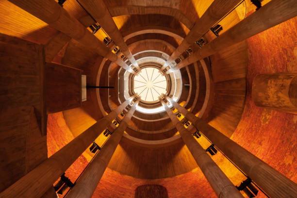 istock Inside view upwards of church tower 1440778982