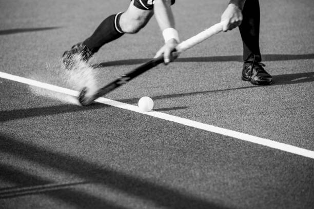 istock Close-up on a professional field hockey player. 1440779028