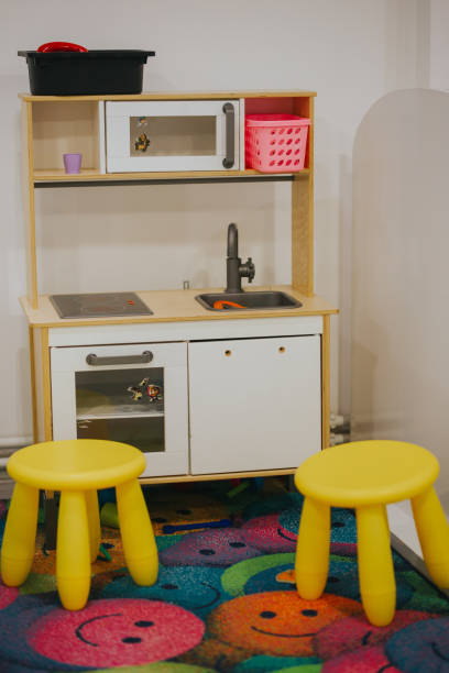 istock Vertical shot of a mini kitchen in children's playground 1440780483