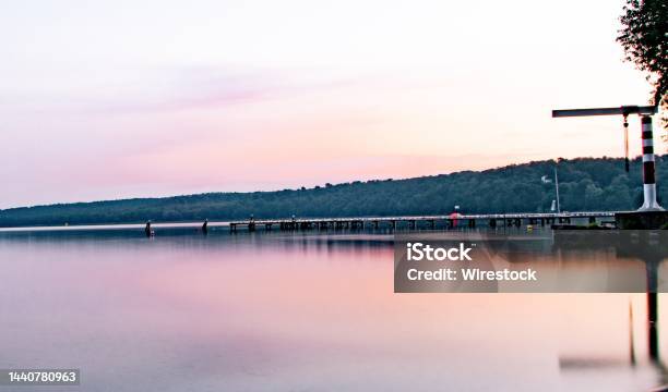 Jetty At The Bathhouse Stock Photo - Download Image Now - Color Image, Dark, Horizontal