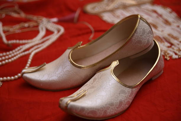 istock Amazing hindu wedding ceremony shoe. 1440782541