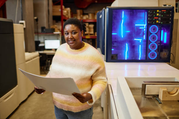 istock Female Worker in Printshop 1440783507