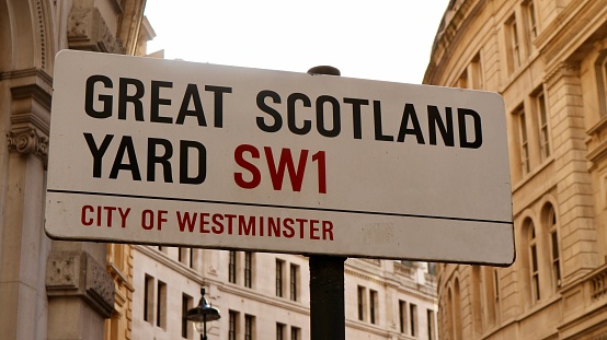 A Great Scotland Yard SW1 Sign, London, United Kingdom