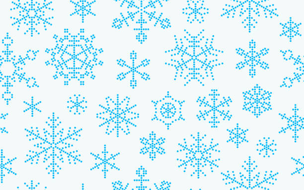 Seamless Winter Snow Abstract Background Seamless tileable winter snow design sparkle abstract background border frame background. christmas pattern pixel stock illustrations