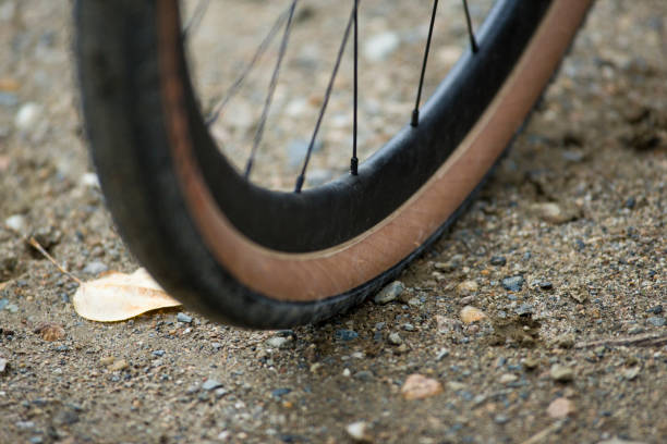 istock Gravel Bicycle Wheel Close-Up 1440790527
