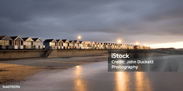 Beach Huts At Southwold In Suffolk Stock Photo - Download Image Now - Southwold, Beach, Beach Hut