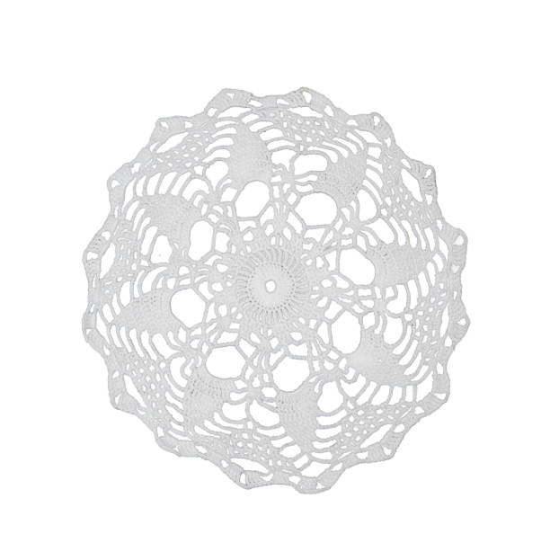 an embroidered crochet doily