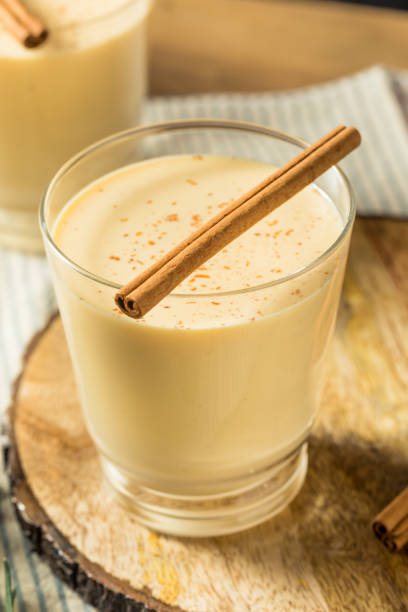 istock Boozy Holiday Eggnog Cocktail 1440796701