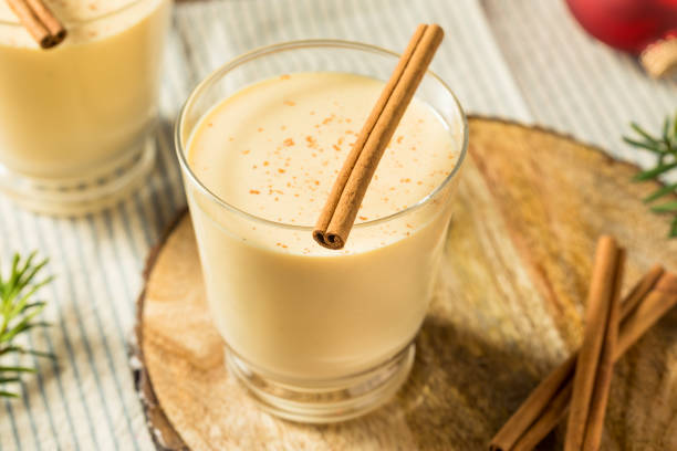 istock Boozy Holiday Eggnog Cocktail 1440796711