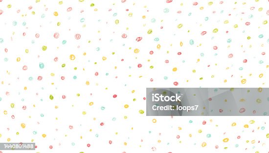 istock Pastel Colored Hand Drawn Circles - Pixel Perfect Seamless Pattern 1440801488