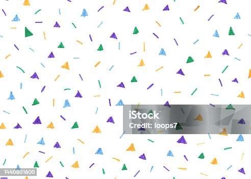 istock Hand Drawn Lines & Triangles - Pixel Perfect Seamless Pattern 1440801600